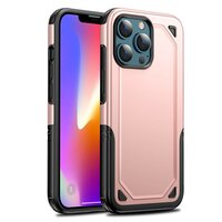 Pro Armor TPU met stevig hoesje voor iPhone 13 Pro Max - roségoud