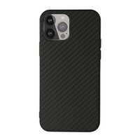 Carbon TPU carbonvezels hoesje voor iPhone 13 Pro - zwart