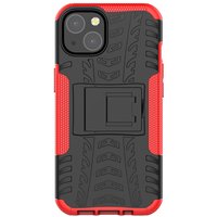 Shockproof TPU met stevig hoesje voor iPhone 13 - rood en zwart