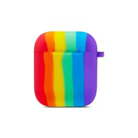 Rainbow siliconen regenboog hoesje voor AirPods 1 en 2 - kleurrijk