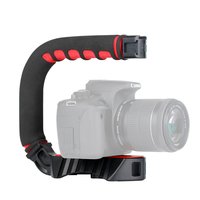 Ulanzi video stabilizer film triple cold shoe grip stabilisator smartphone camera - Zwart