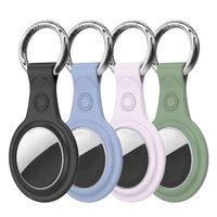 DUX DUCIS Silicon (4 Pack) siliconen hoesje voor Apple AirTag - zwart, blauw, roze en groen