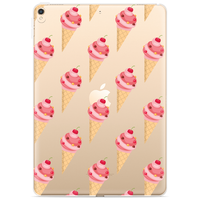 Just in Case Slim TPU ijsjes hoes voor iPad 10.2 (2019 2020 2021) - transparant