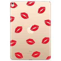 Just in Case Slim TPU lippen hoes voor iPad 10.2 (2019 2020 2021) - transparant