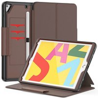 Just in Case Multi Hybrid Book kunstleer hoes voor iPad 9.7 (2017 2018) & iPad Air 2 - bruin