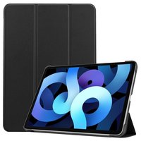 Just in Case Smart Tri-Fold kunstleer hoesje voor iPad Air 4 10.9 2020 & iPad Air 5 2022 - zwart