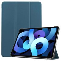 Just in Case Smart Tri-Fold hoes voor iPad Air 4 10.9 2020 & iPad Air 5 2022 - blauw en zwart