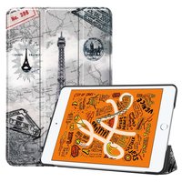 Just in Case Smart Tri-Fold kunstleer hoes voor iPad mini 4 en 5 - grijs en zwart