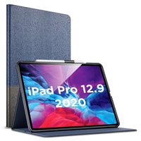 ESR Simplicity Holder kunstleer hoes voor iPad Pro 12.9 (2020) - blauw en zwart