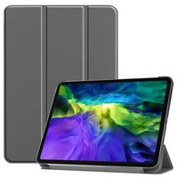Just in Case Smart Tri-Fold kunstleer hoesje voor iPad Pro 12.9 (2020) - grijs