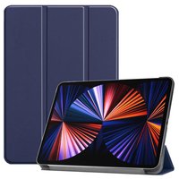Just in Case Smart Tri-Fold kunstleer hoes voor iPad Pro 12.9 (2021) - blauw