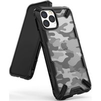 Ringke Fusion X Camo en TPU legerprint hoesje voor iPhone 11 Pro - zwart