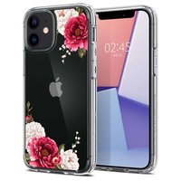 Spigen Cyrill Cecile TPU met Air Cushion bloemen hoesje voor iPhone 12 mini - rood