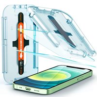 Spigen Glass (2 Pack) + Frame screenprotector voor iPhone 12 mini - transparant