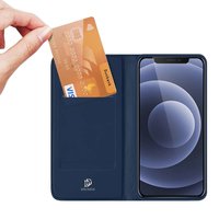 DUX DUCIS Slimline Wallet kunstleer hoesje voor iPhone 13 mini - blauw