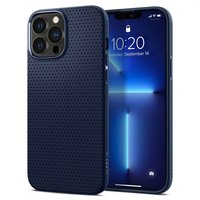 Spigen Liquid Air TPU met Air Cushion hoesje voor iPhone 13 Pro - blauw