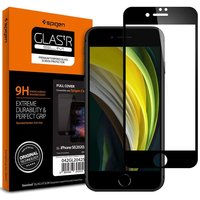 Spigen Screenprotector Full Cover Glass voor iPhone 7, 8 en SE 2020 SE 2022 - zwart