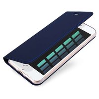 DUX DUCIS Slimline Wallet kunstleer hoesje voor iPhone 7, iPhone 8 en iPhone SE 2020 SE 2022 - blauw