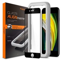 Spigen AlignMaster Full Cover Glass + Frame screenprotector voor iPhone 7, 8 en SE 2020 SE 2022