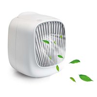Just in Case Portable Mini USB Desktop Air Cooler Luchtkoeler Ventilator - Wit