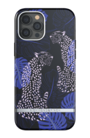 Richmond & Finch Blue Cheetah stevig bladeren jachtluipaarden hoesje voor iPhone 12 Pro Max - blauw