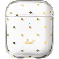 Laut Dotty gouden stippen hoesje voor AirPods 1 en 2 - transparant