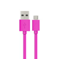 Energizer Micro-USB USB-A Kabel Plat Laden Synchroniseren 1,2m - Roze