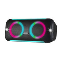Xqisit party speaker bluetooth feest lampjes compact box 26 W - Zwart