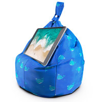 Planet Buddies walvis tablet kussen standaard beanbag iPadhouder - Blauw