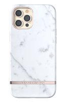 Richmond & Finch White Marble marmer hoesje voor iPhone 12 Pro Max - wit