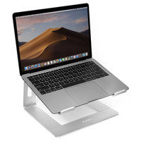 Laut laptop standaard houder aluminium notebook stand bureau - Zilverkleurig