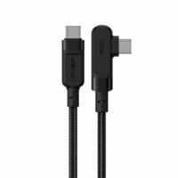 Acefast USB-C laptop oplaadkabel 100W PD 2 meter met haakse hoek - Zwart