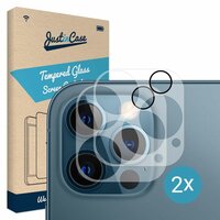 Just in Case Tempered Glass Camera Lens 2 stuks voor iPhone 12 en iPhone 12 Pro - transparant