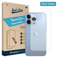 Just in Case Back Cover Tempered Glass voor iPhone 13 Pro Max - gehard glas