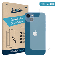 Just in Case Back Cover Tempered Glass voor iPhone 13 - gehard glas