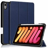 Just in Case Trifold Case With Pen Slot hoes voor iPad mini 6 - blauw