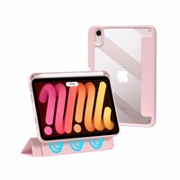 Just in Case Trifold Stand Case With Pen Slot hoes voor iPad mini 6 - roze