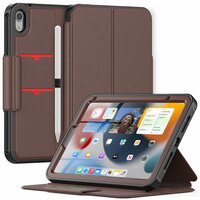 Just in Case Multi Hybrid Book Case hoes voor iPad mini 6 - bruin