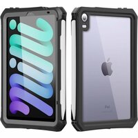 Shellbox Waterproof Case 2M Underwater hoes voor iPad mini 6 - zwart