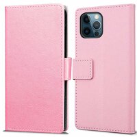 Just in Case Wallet Case hoesje voor iPhone 12 en iPhone 12 Pro - roze
