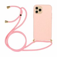 Just in Case Soft TPU Case met Koord hoesje voor iPhone 12 Pro Max - roze