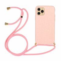 Just in Case Soft TPU Case met Koord hoesje voor iPhone 12 mini - roze