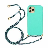 Just in Case Soft TPU Case met Koord hoesje voor iPhone 12 mini - blauw