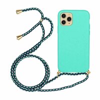 Just in Case Soft TPU Case met Koord hoesje voor iPhone 11 Pro Max - blauw