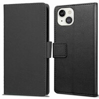 Just in Case Wallet Case hoesje voor iPhone 13 - zwart