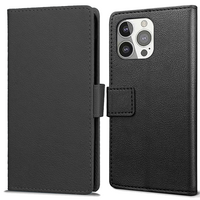 Just in Case Wallet Case hoesje voor iPhone 13 Pro Max - zwart
