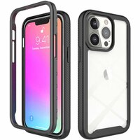 Just in Case 360 Full Cover Defense Case hoesje voor iPhone 13 Pro - zwart