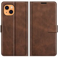 Just in Case TPU Wallet Case Magnetic hoesje voor iPhone 13 - bruin