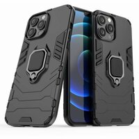 Just in Case Ring Holder Rugged Case hoesje voor iPhone 13 Pro Max - zwart