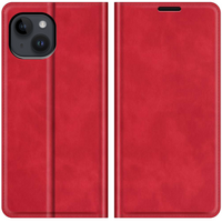 Just in Case Wallet Case Magnetic hoesje voor iPhone 14 - rood
